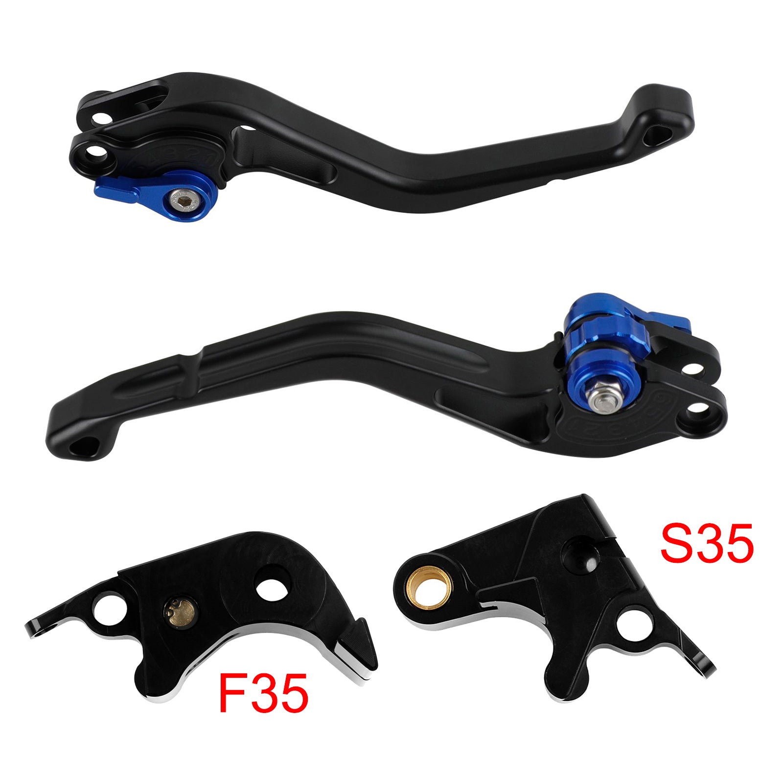 05-06 Blå Suzuki GSXR600 06-10 GSXR1000 NY kortkoblingsbremsehåndtag
