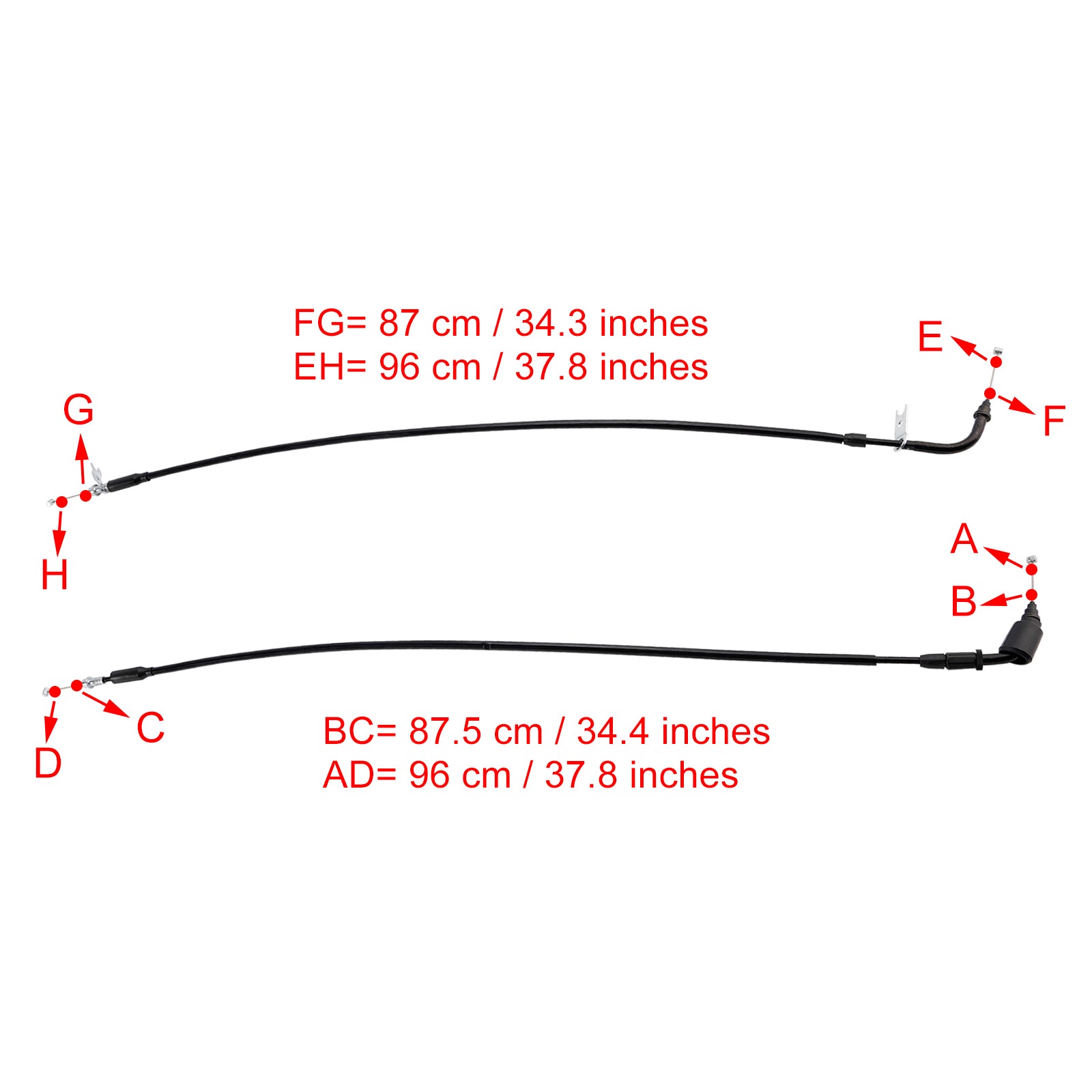 Suzuki GSXR1000 2017-2023 Throttle Cable Wire