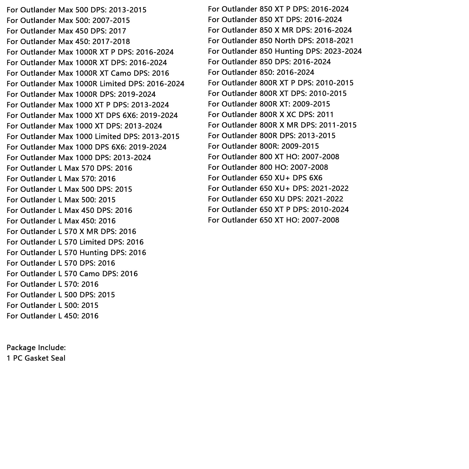 Can-Am Commander Outlander Renegade Max 420430126 Kupplungsdeckeldichtung