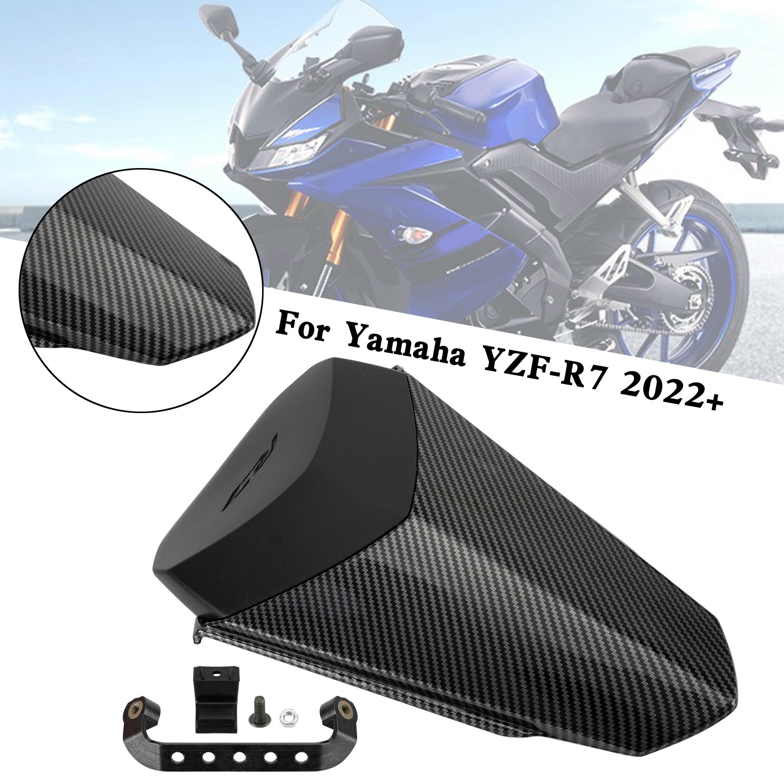 22-23 YAMAHA YZF R7 Tail Rear Seat Cover Fairing Cowl