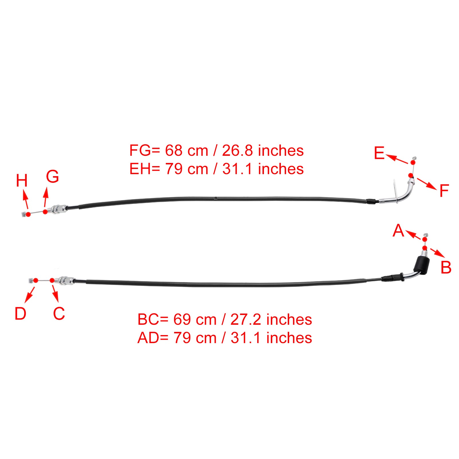 Suzuki GSXR1000 2009-2016 Throttle Cable Wire