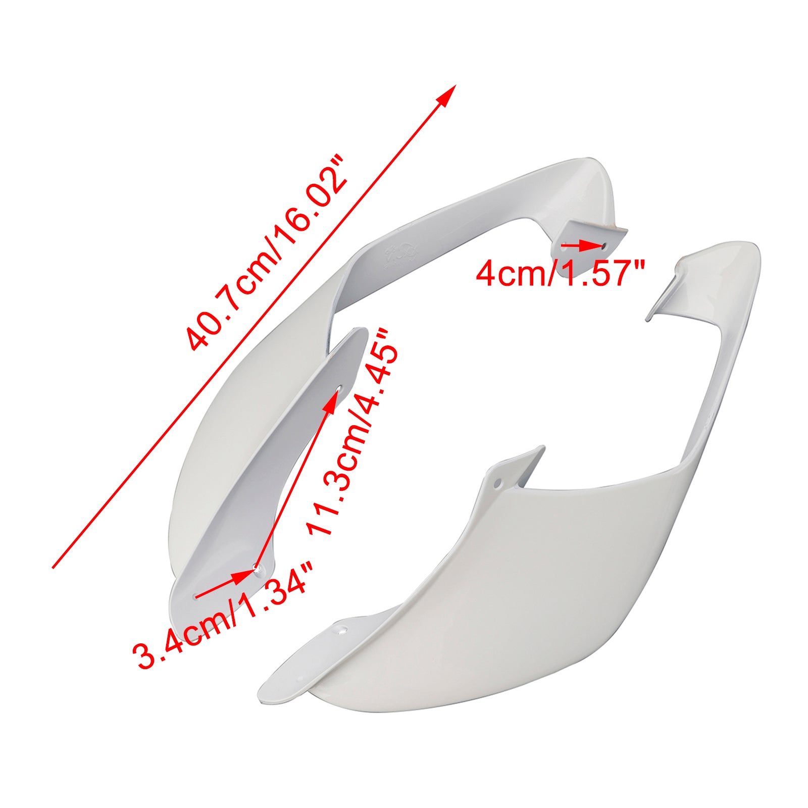2021-2024 Yamaha YZF R1 R1M Voorzijde Winglets Vleugels Spoiler Kuip