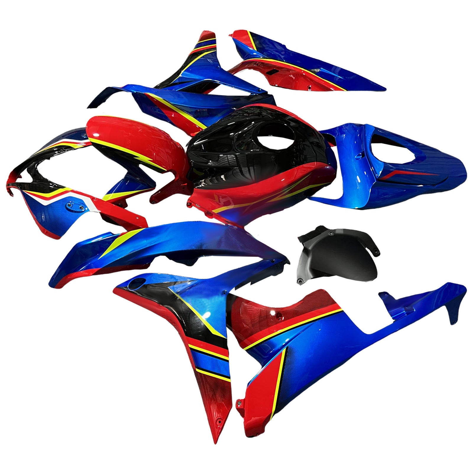 Amotopart 2007-2008 Honda CBR600RR Kit de carénage noir rouge jaune rouge bleu
