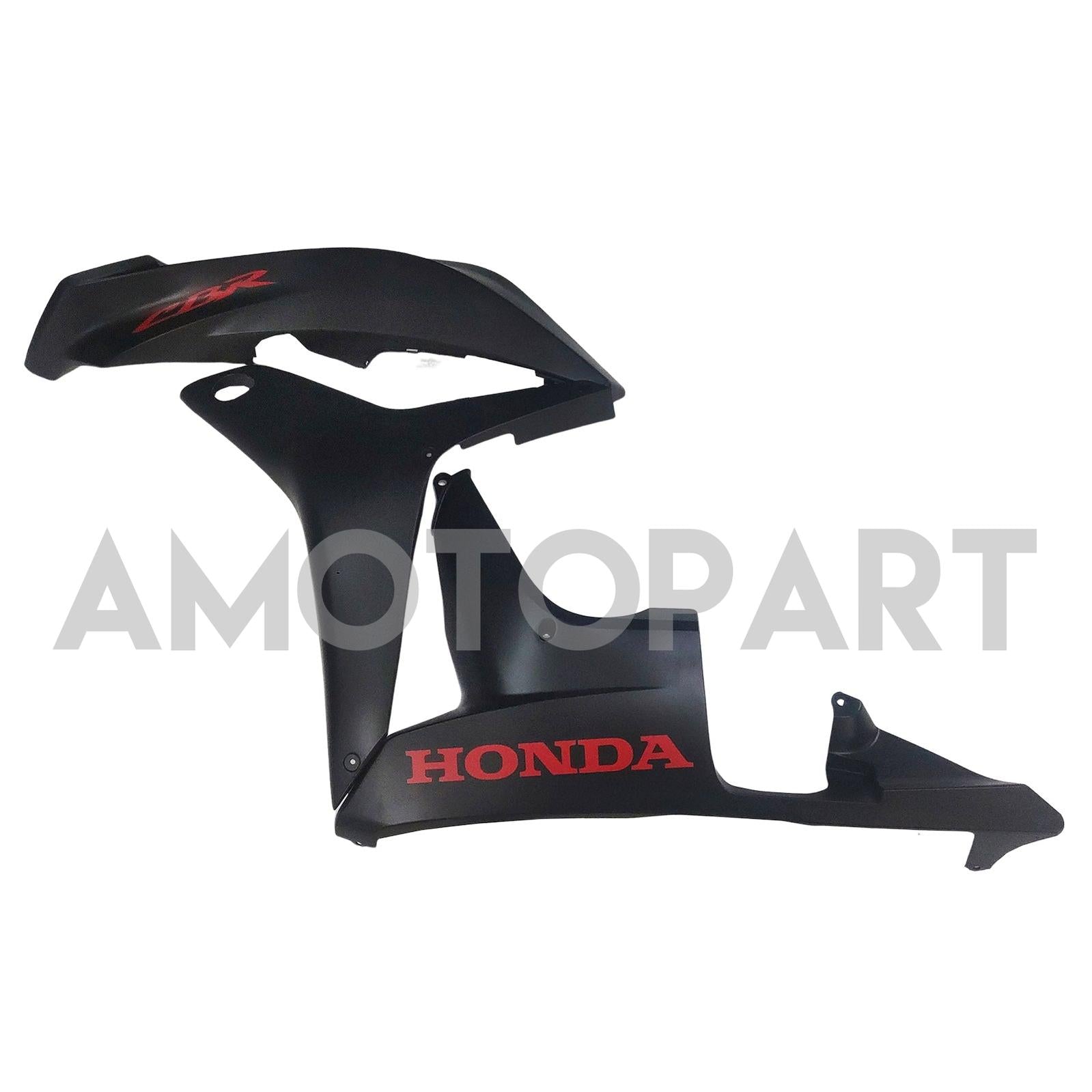 Amotopart 2007–2008 Honda CBR600RR mattschwarz-rotes Verkleidungsset