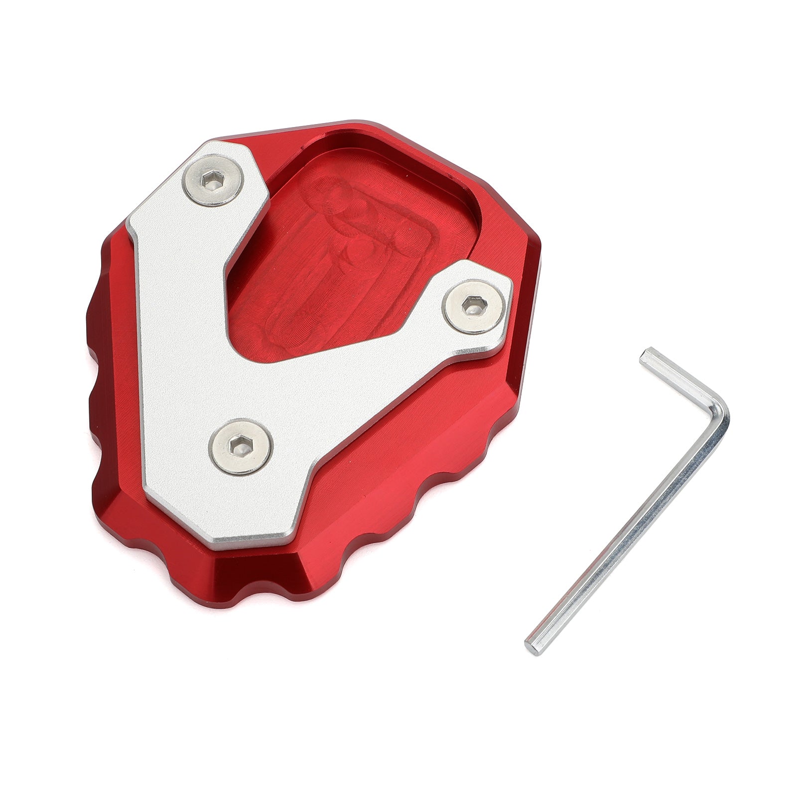 Side Stand Extension Kickstand Enlarger Plate For HONDA CB500X 2019 Red