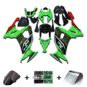 Kit carena Amotopart 2008-2010 Kawasaki ZX10R nero verde rosso