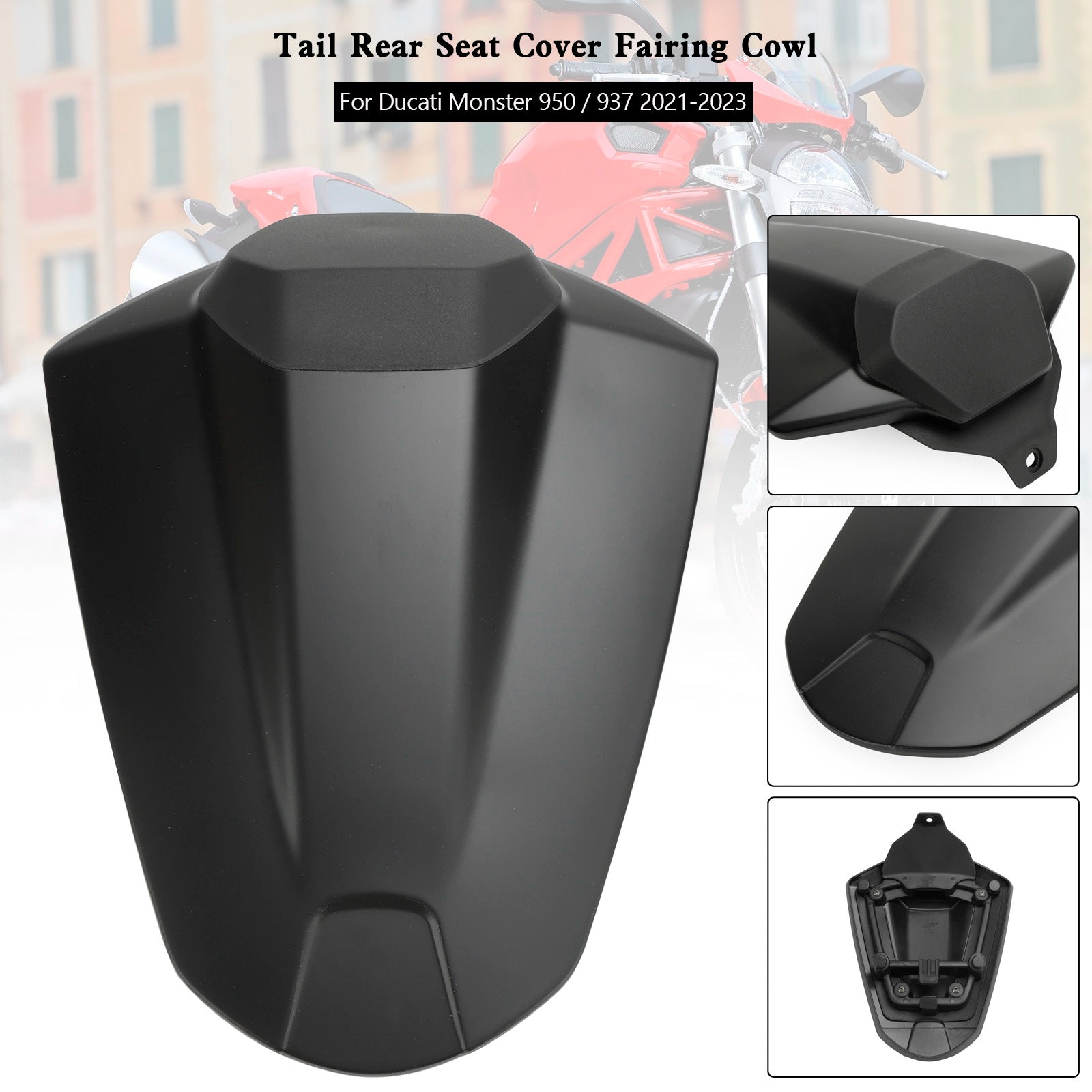 2021-2023 Ducati Monster 950 937 Couverture de siège arrière Capot de carénage