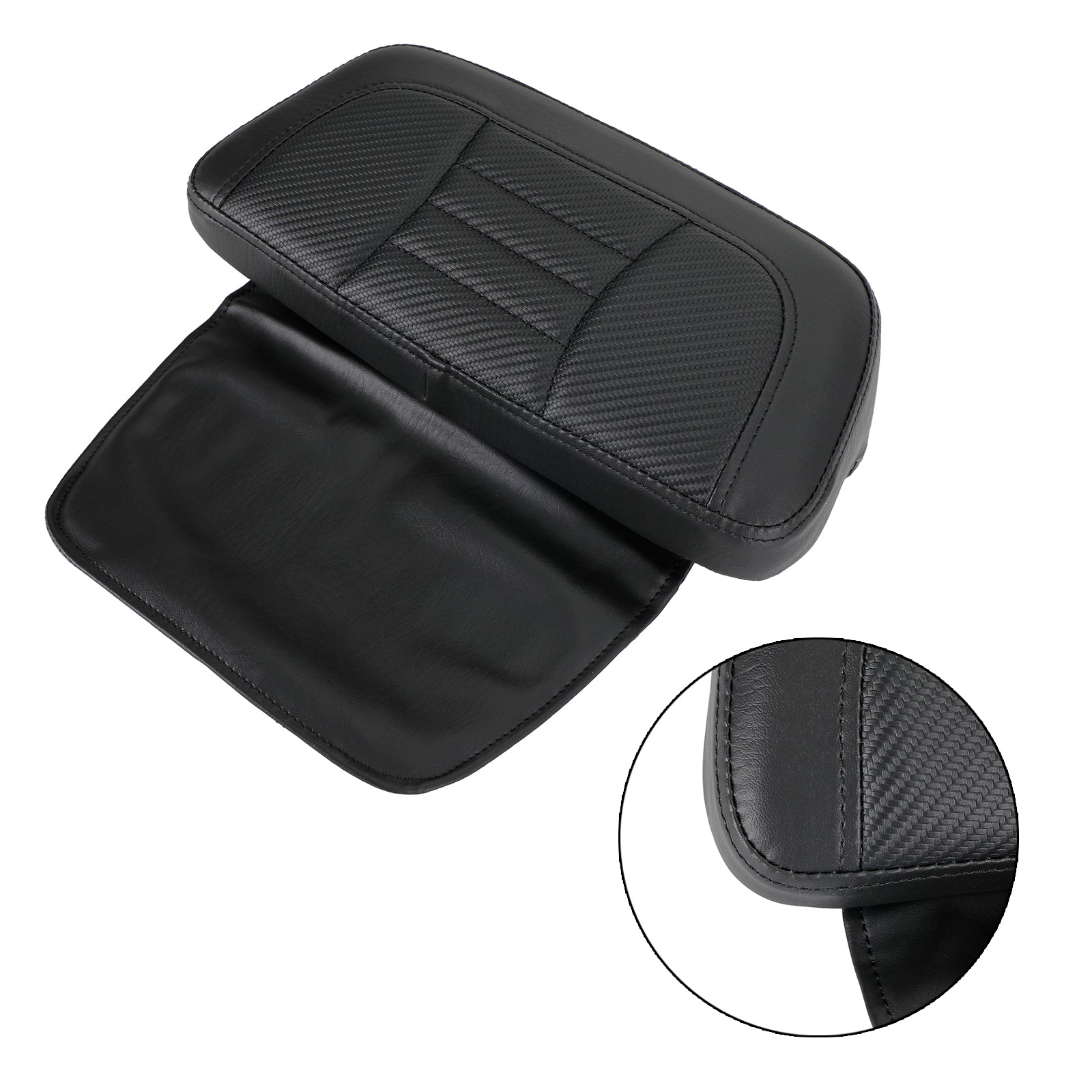 Chopped Pack Trunk Backrest Pad fit for Tour Pack Touring FL Road Glide 2014-Up