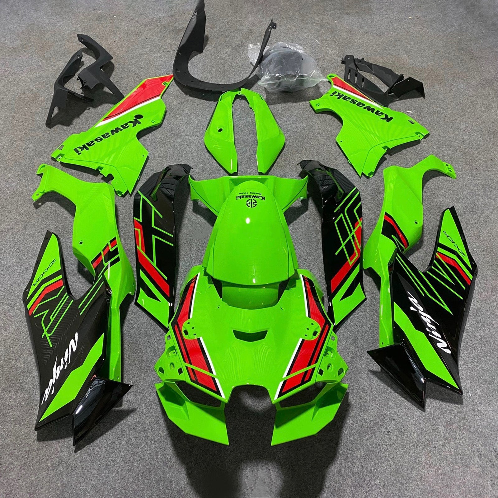 Amotopart 2021-2025 Kawasaki ZX10R ZX10RR Green Fairing