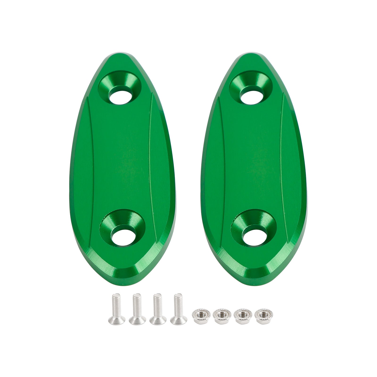 09-12 Kawasaki ZX-6R ZX6R Mirror delete blanking block off plates