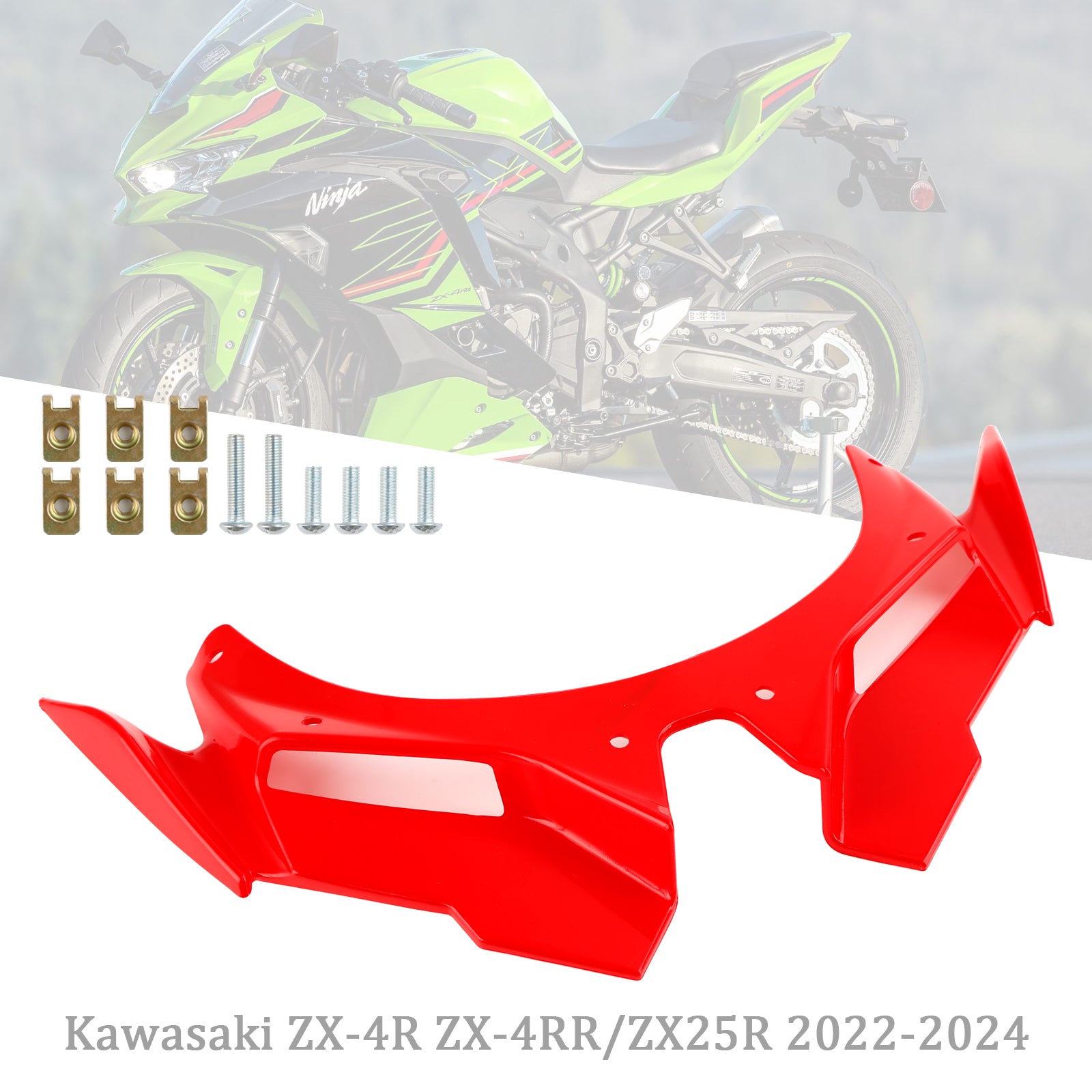 フロントフェアリングウイングビークシェルカバー Kawasaki ZX4R ZX4RR ZX25R 22-24