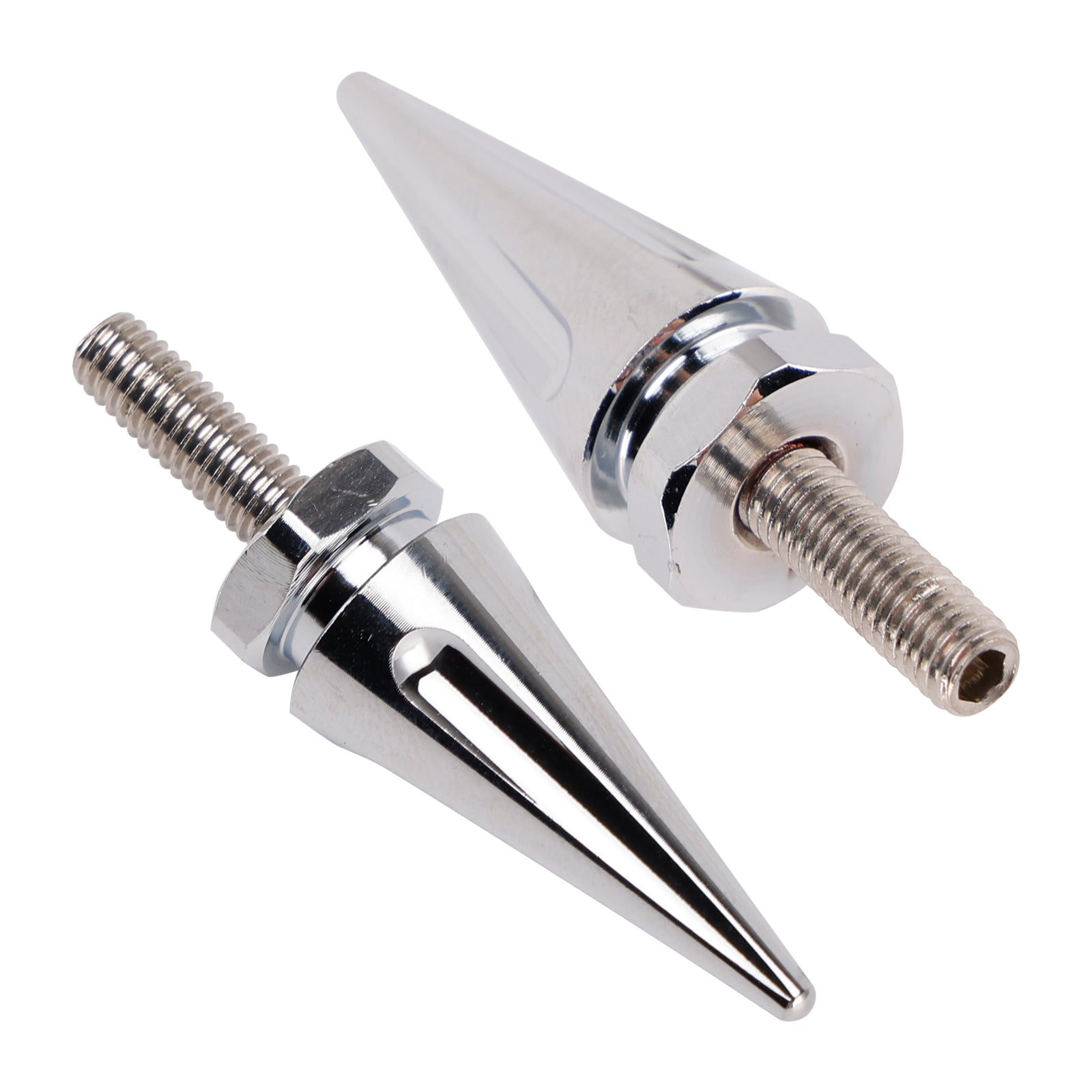 4x 2015 - 2025 Touring Road Glide FLTR Spike Windshield Fairing Bolts Silver