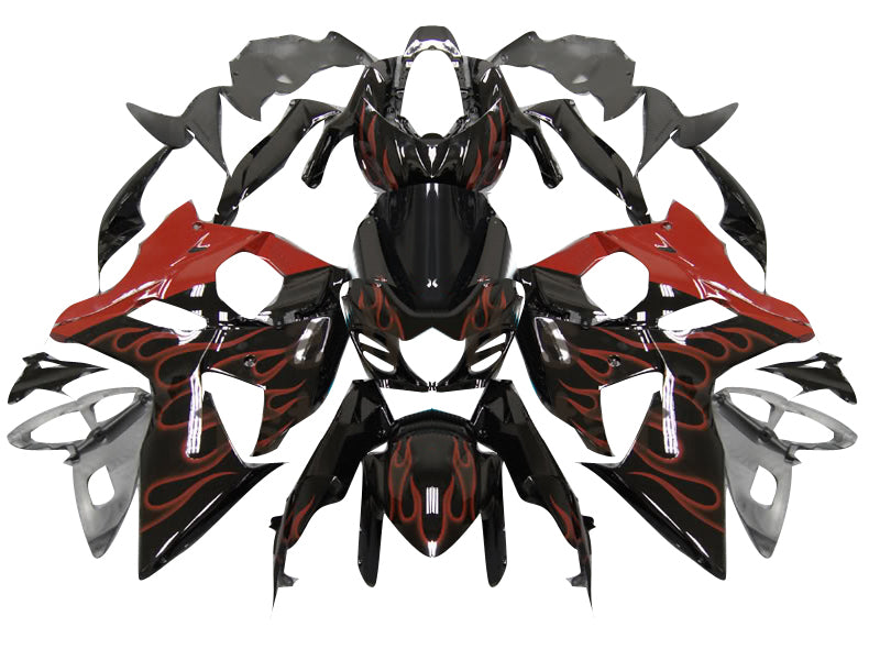 Amotopart 2009-2016 Suzuki GSXR1000 Black Red Fairing Kit