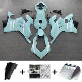 Amotopart Ducati Panigale 20-21  V4 V4S & 21-22 V4SP & 19-22 V4R Black Light Blue Fairing Kit