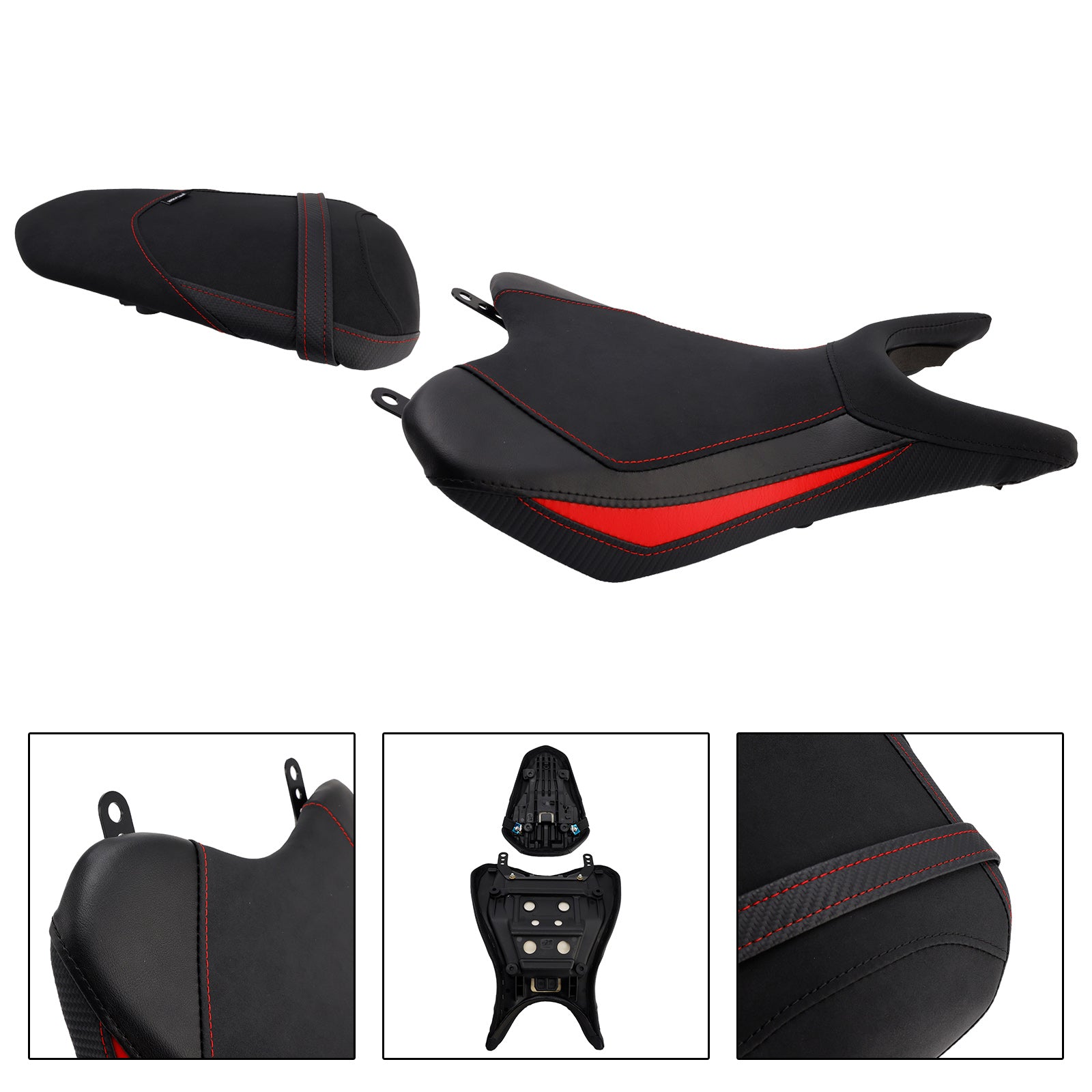 25 Yamaha Yzf-R3 Mt-03 Lower Front W/ Rear Seat Driver Pillion Red