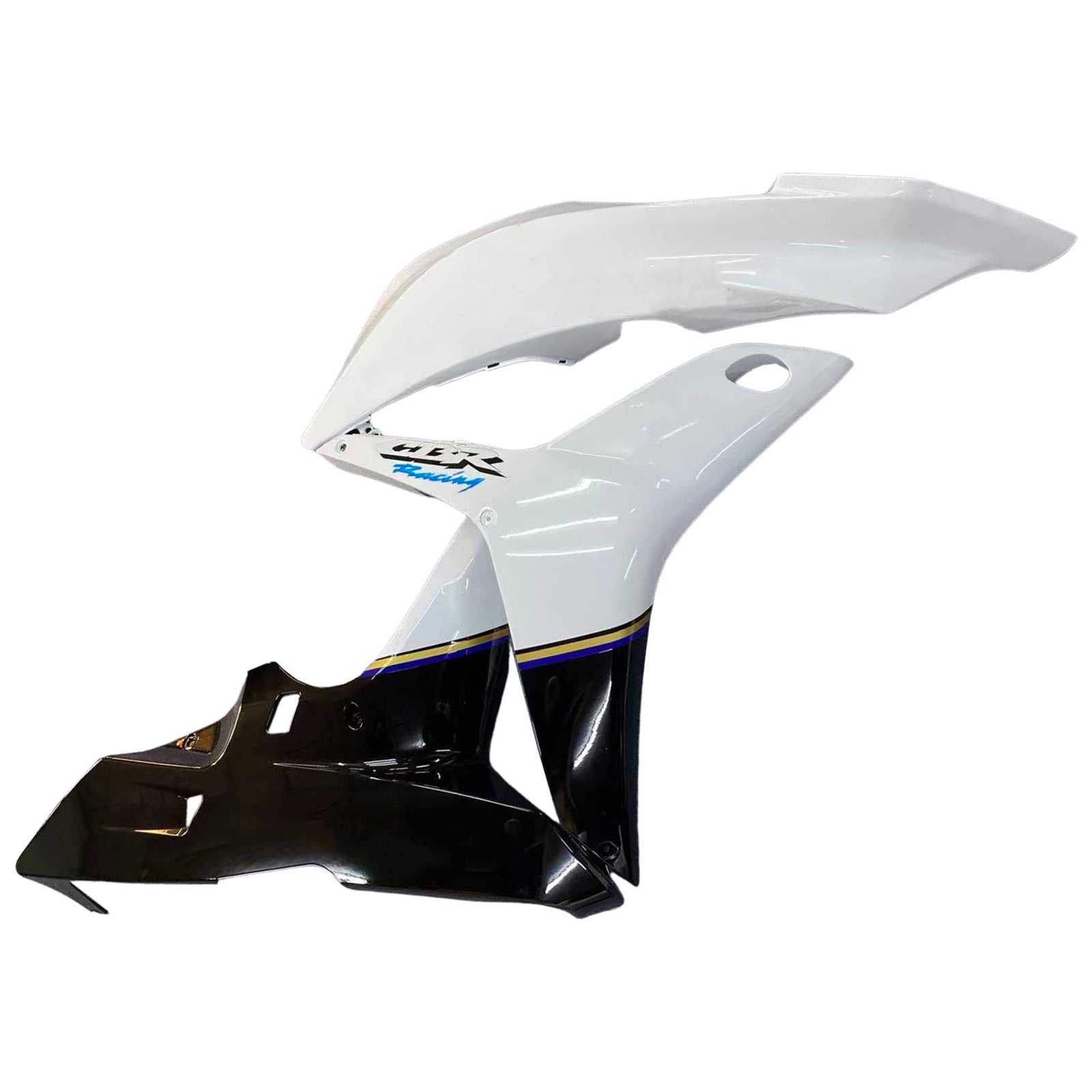 Amotopart 2007–2008 Honda CBR600RR Weiß Schwarz Blau Verkleidungsset