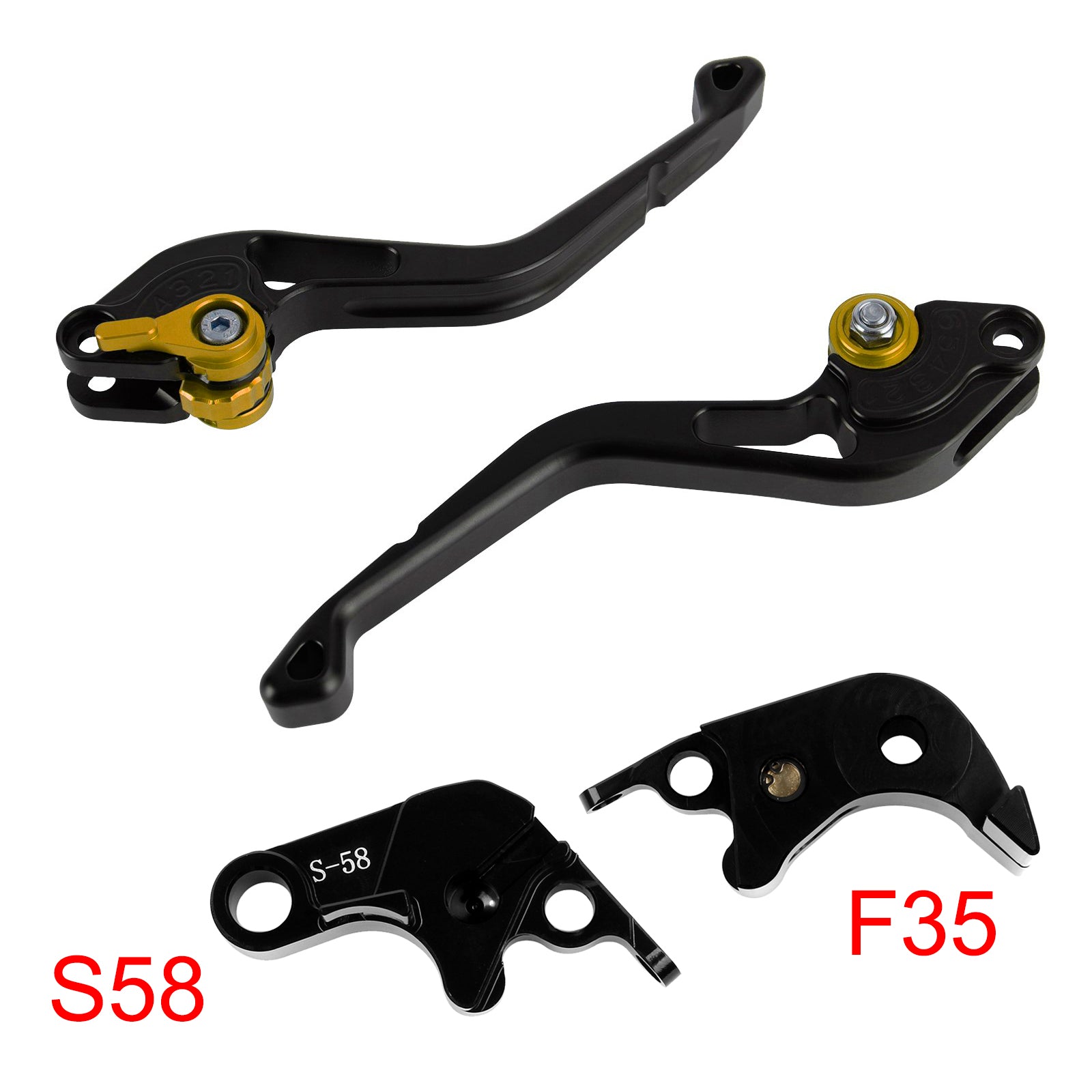 2015 Gold Suzuki GSXR60006-10 GSX-S1000/F NOVA alavanca de freio de embreagem curta