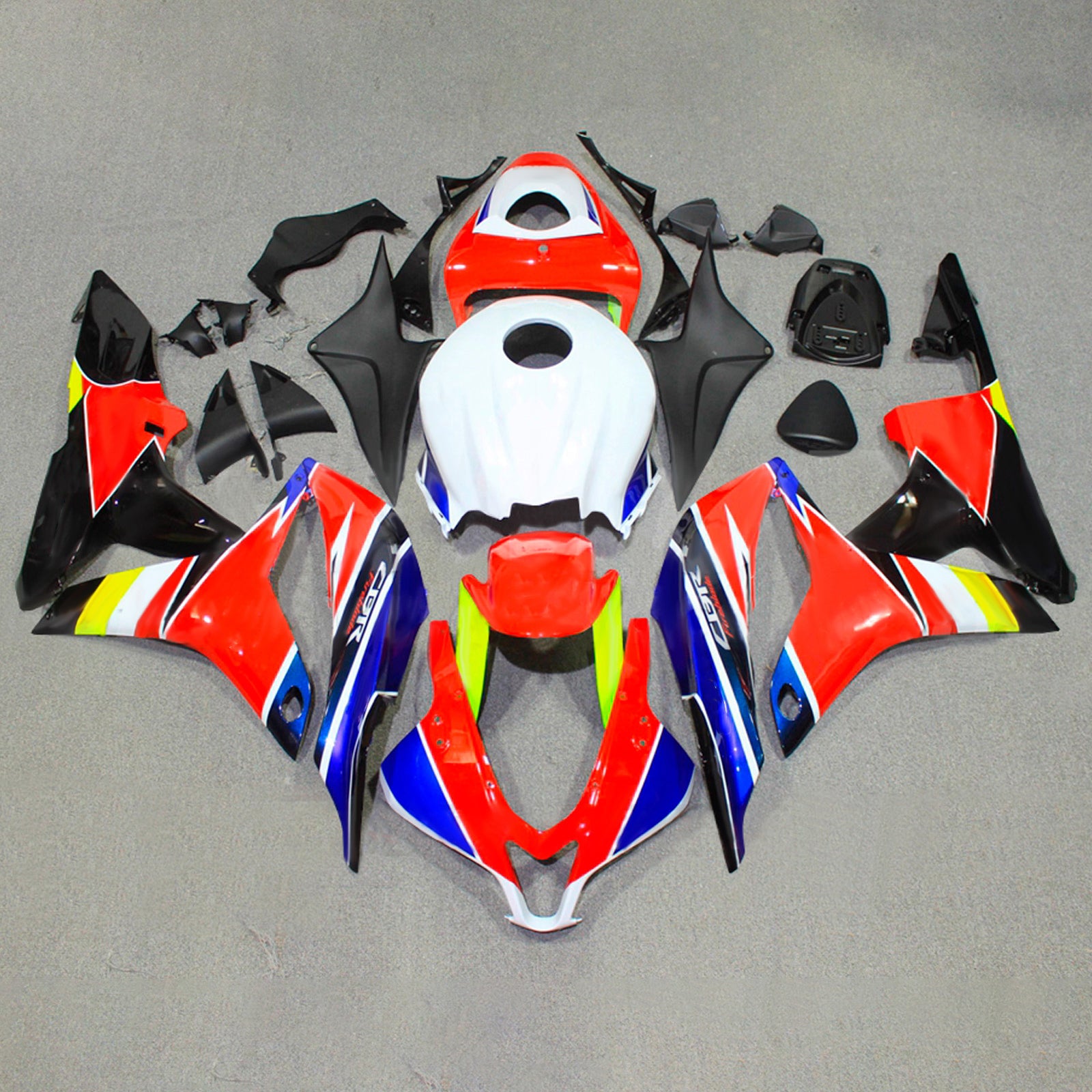 Amotopart 2007-2008 Honda CBR600RR rood blauw wit kuipset