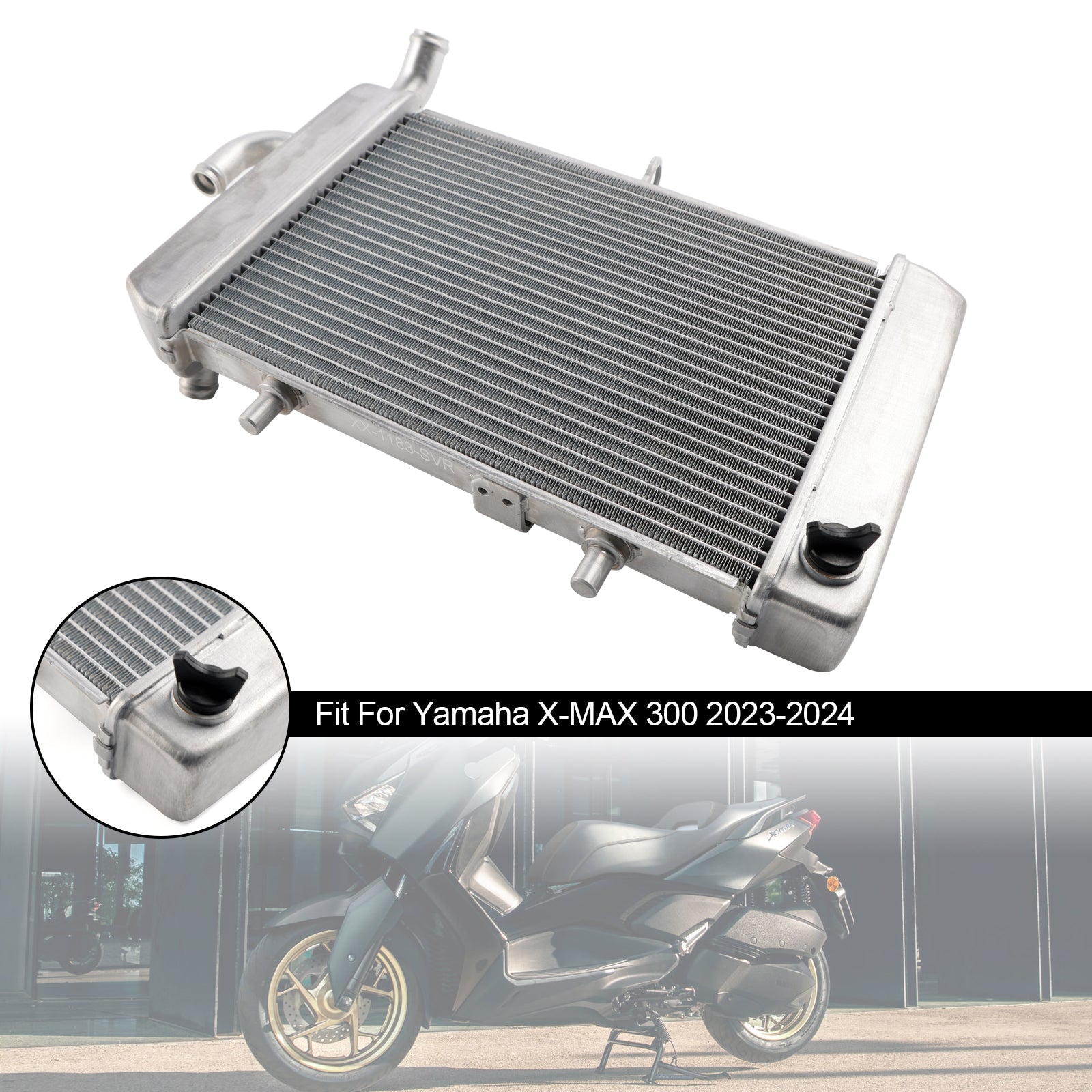 23-24 Yamaha X-MAX 300 XMAX Radiator Cooling Engine Cooler