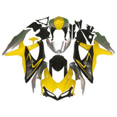 Amotopart 2008-2010 K8 GSXR 600/750 Suzuki Matte Yellow&Black Fairing Kit