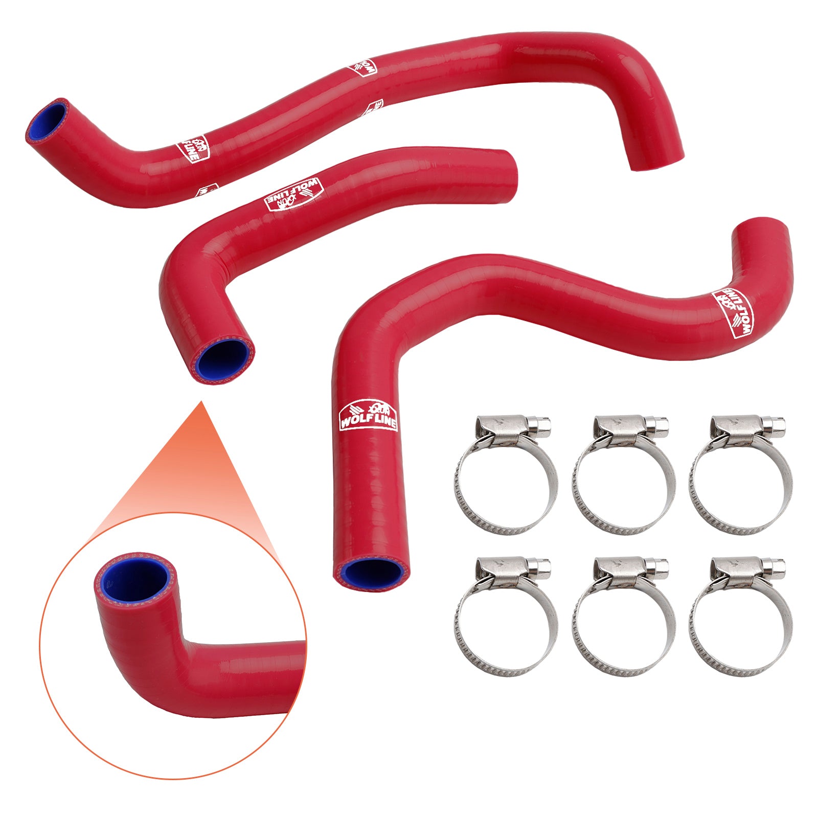 20-22 Street Triple 765 R RS Silicone Radiator Coolant Hose Kit