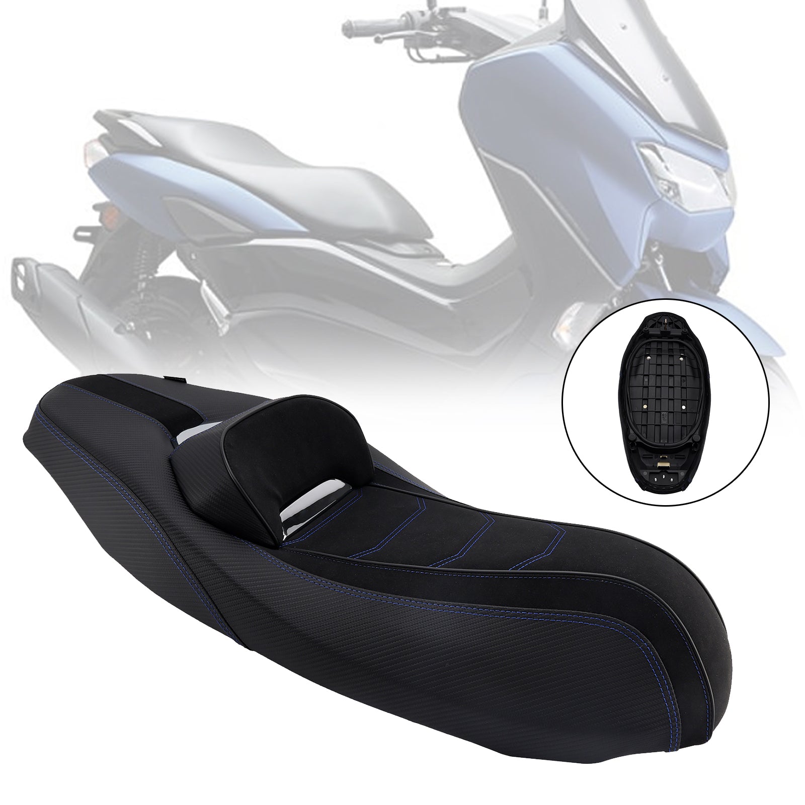 20-23 Yamaha Nmax155 N-Max 155 Poduszka kierowcy przedniego siedzenia Raider Pu Blue Fit