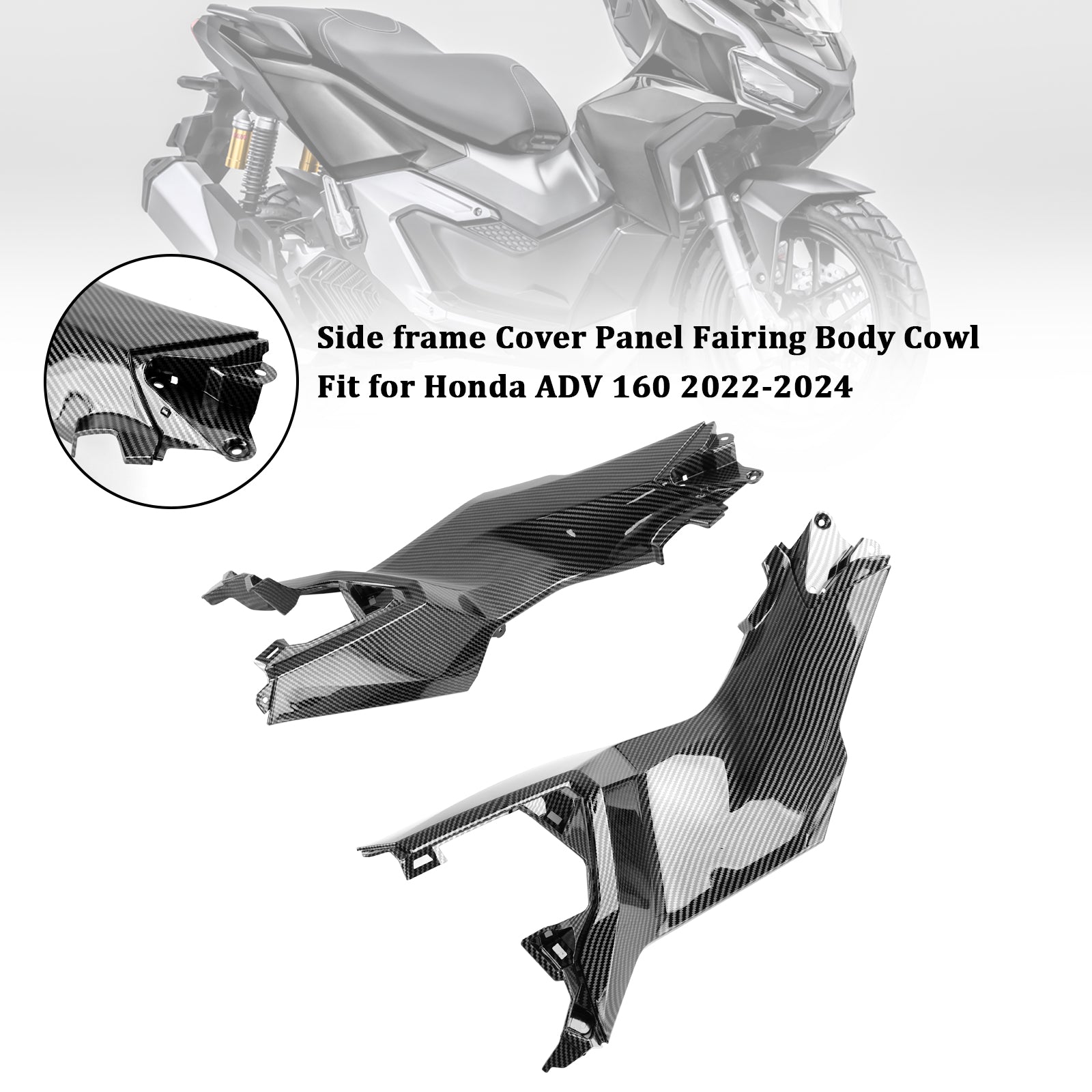 23-24 Honda ADV 160 Side Frame Cover Panel Fairing Body Cowl