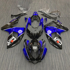 Amotopart 2009-2016 K9 GSXR1000 Suzuki Nero e Blu Style2 Kit carena