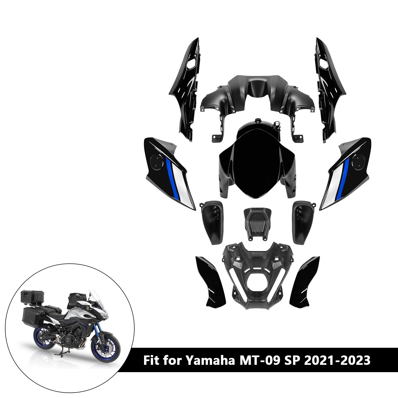 Amotopart 2021-2023 Yamaha MT 09 Verkleidungssatz