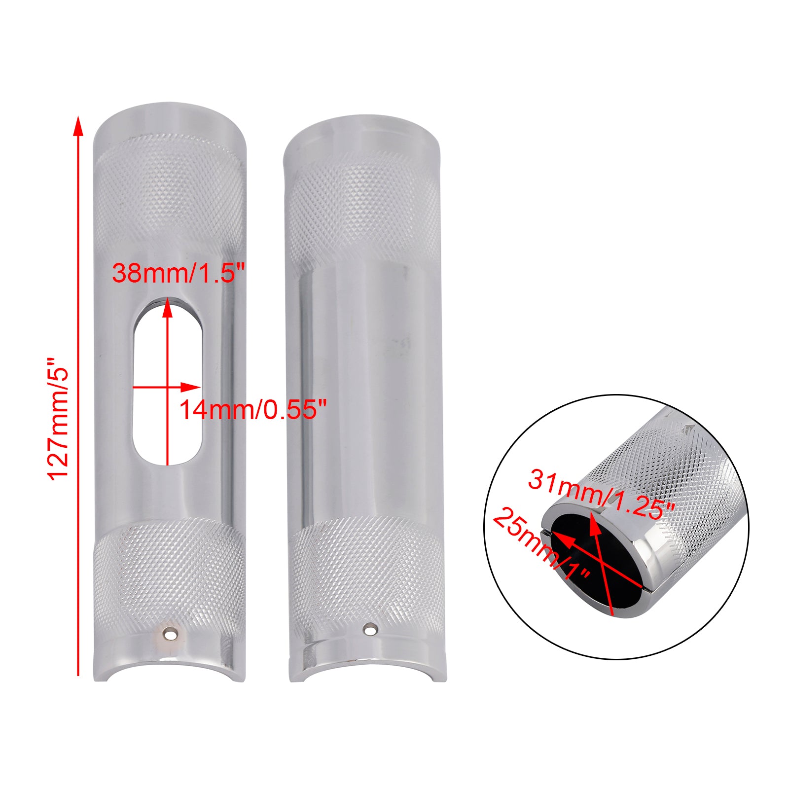 Dyna Road Glide Road Kingw 1-1.25" Diameter Rising Handlebar Adapter Chrome