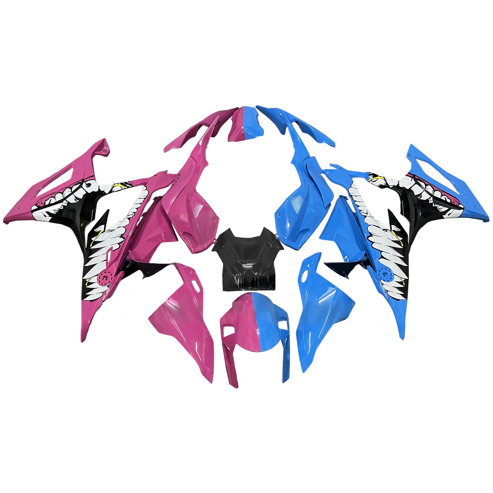 Amotopart 2019-2022 BMW S1000RR Pink Blue Fairing Kit