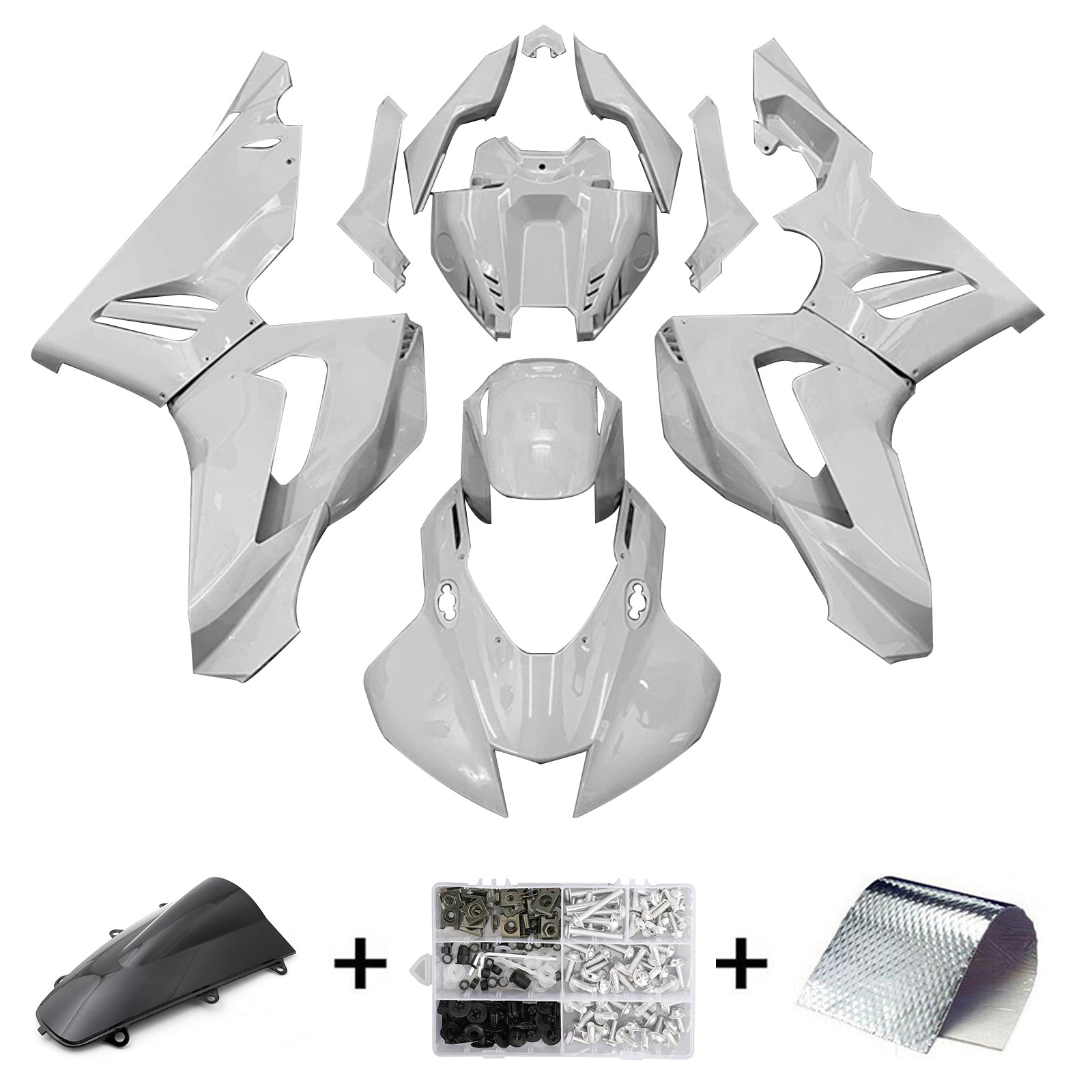 Amotopart 2020-2023 CBR1000RR-R Honda Kit de carenado blanco