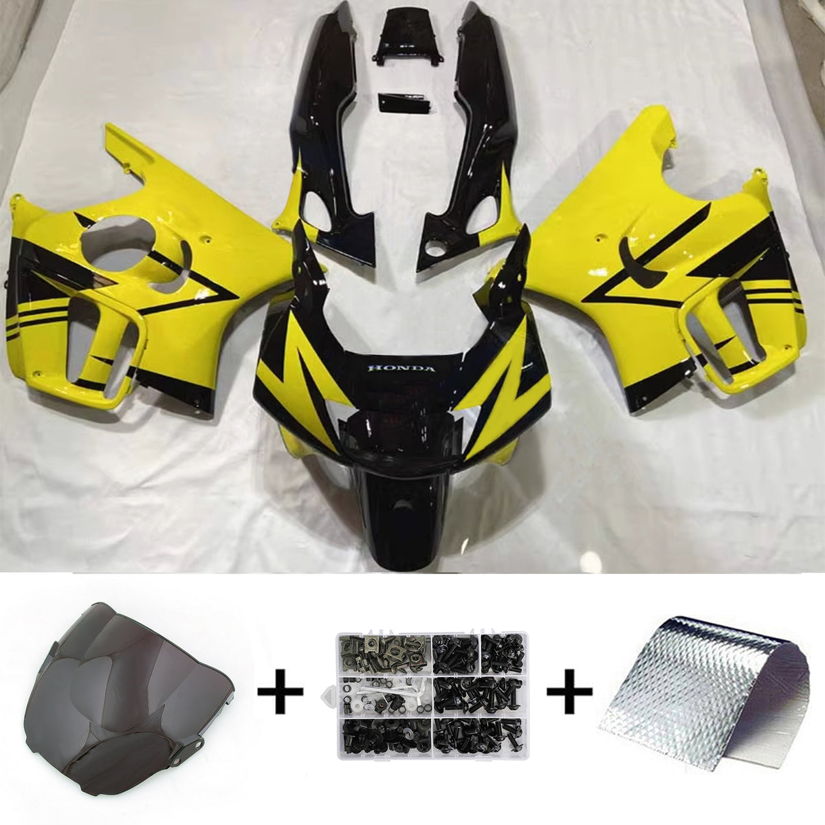 Amotopart 1997-1998 CBR600 F3 Honda Yellow Fairing Kit