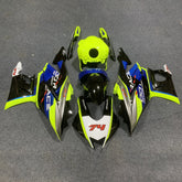 Amotopart 2022-2024 Kit carena Yamaha YZF-R3 e R25 nero blu verde chiaro