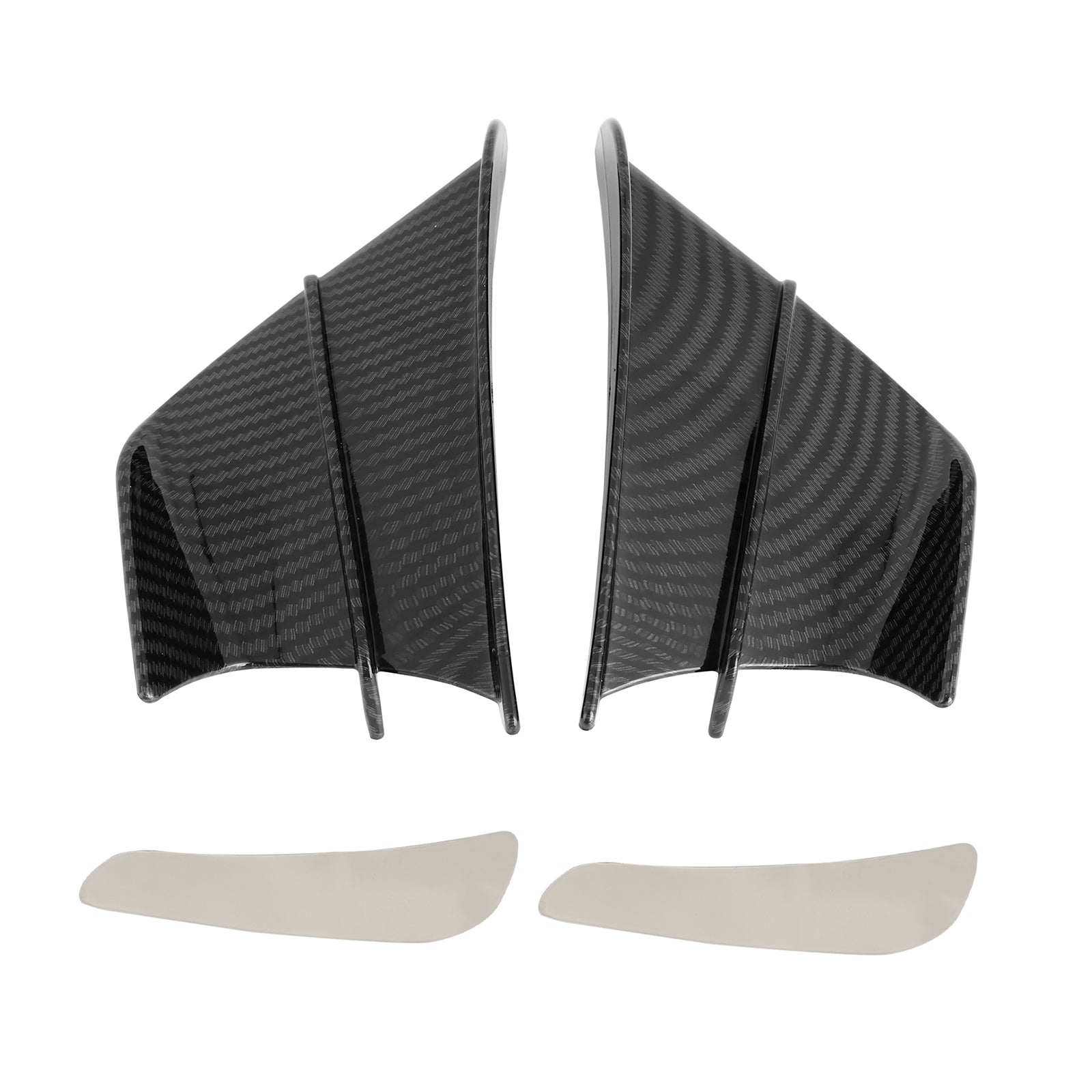 Winglet Wind Fin Aerodynamic Kit Spoiler Trim Cover für Motorrad Universal