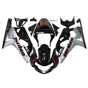 Amotopart 2001-2003 GSXR600 2000-2003 GSXR750 K1 Suzuki Black Grey Fairing Kit