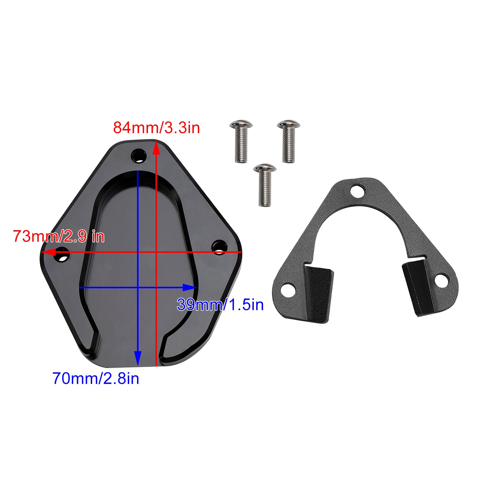 Tiger 850 Sport 2021+ Kickstand Enlarge Plate Pad