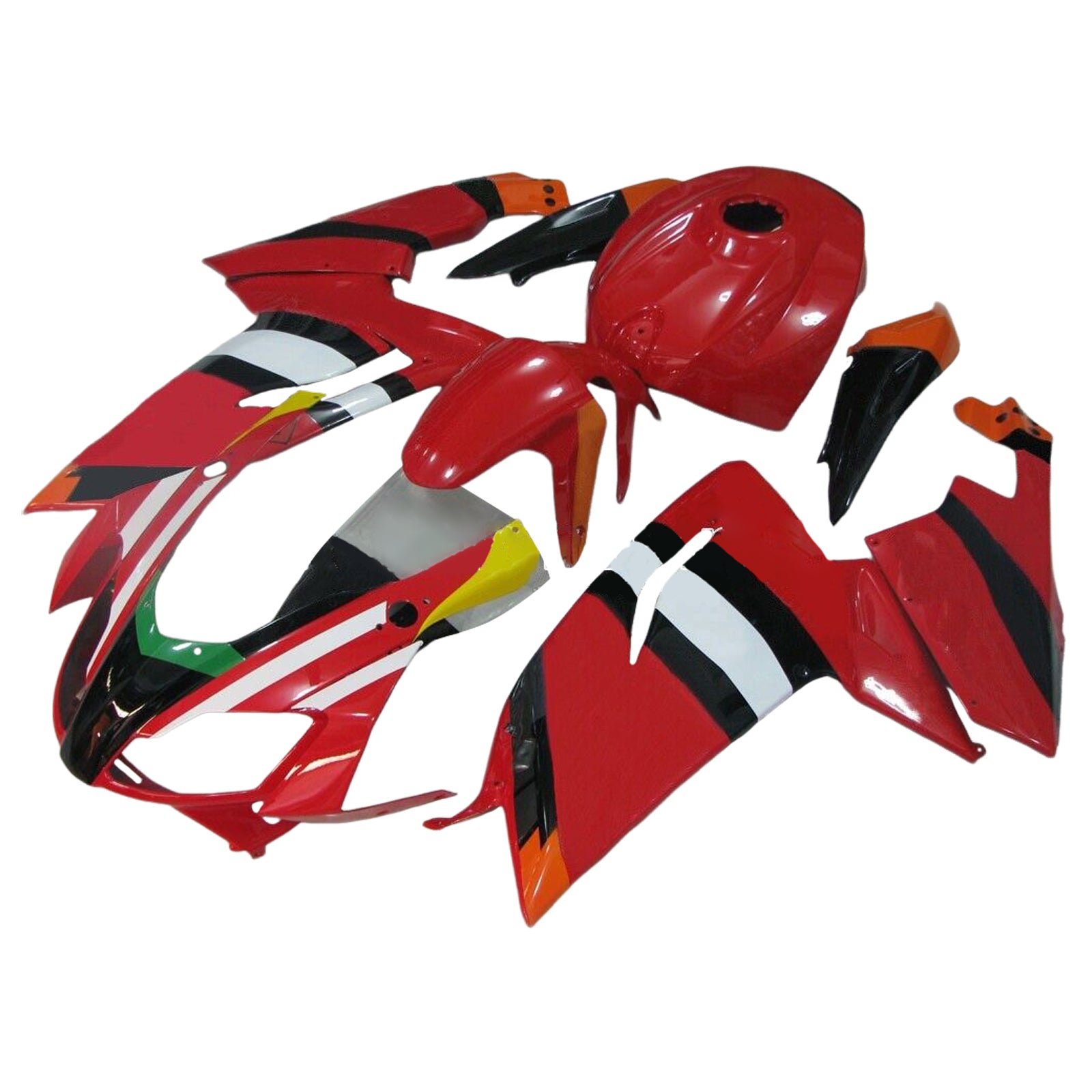 Amotopart 2006-2011 RS125 Aprilia Red&White Style2 Fairing Kit