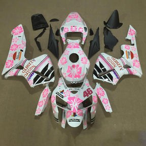 Amotopart 2005-2006 Honda CBR600RR Pink White Fairing Kit