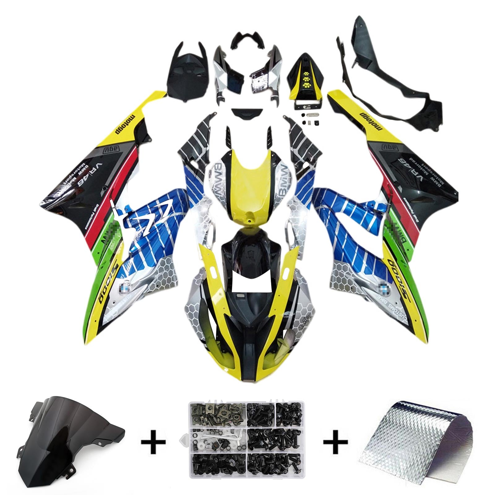 Kit Carenado Amotopart BMW S1000RR 2017-2018 Multicolor