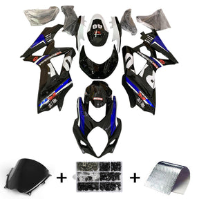 Amotopart 2007-2008 Suzuki GSXR1000 K7 Black&Blue Fairing Kit