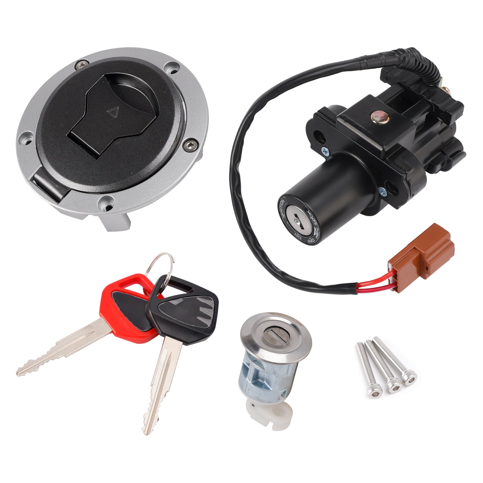 2011-2013 Honda Cb650 Ra Abs  Ignition Key Switch Tank Gas Seat Lock Set