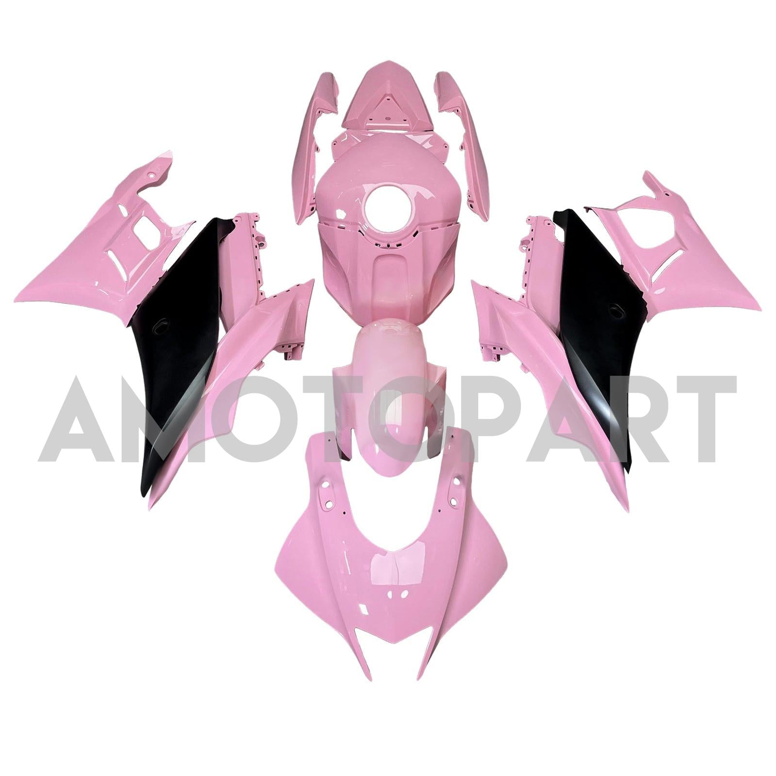 Amotopart 2022-2024 Yamaha YZF R3 R25 Pink Fairing Kit