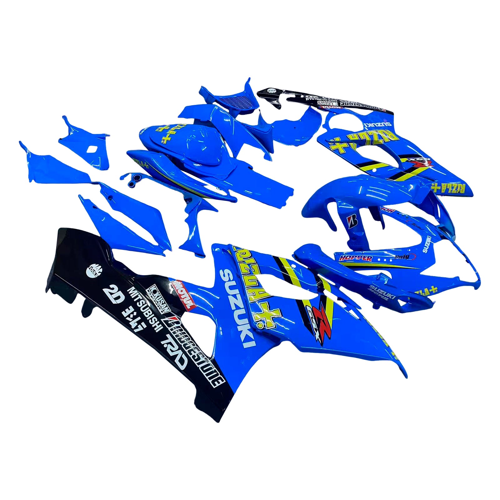 Amotopart 2005–2006 Suzuki GSXR1000 Blau Schwarz Gelb Rot Verkleidungsset