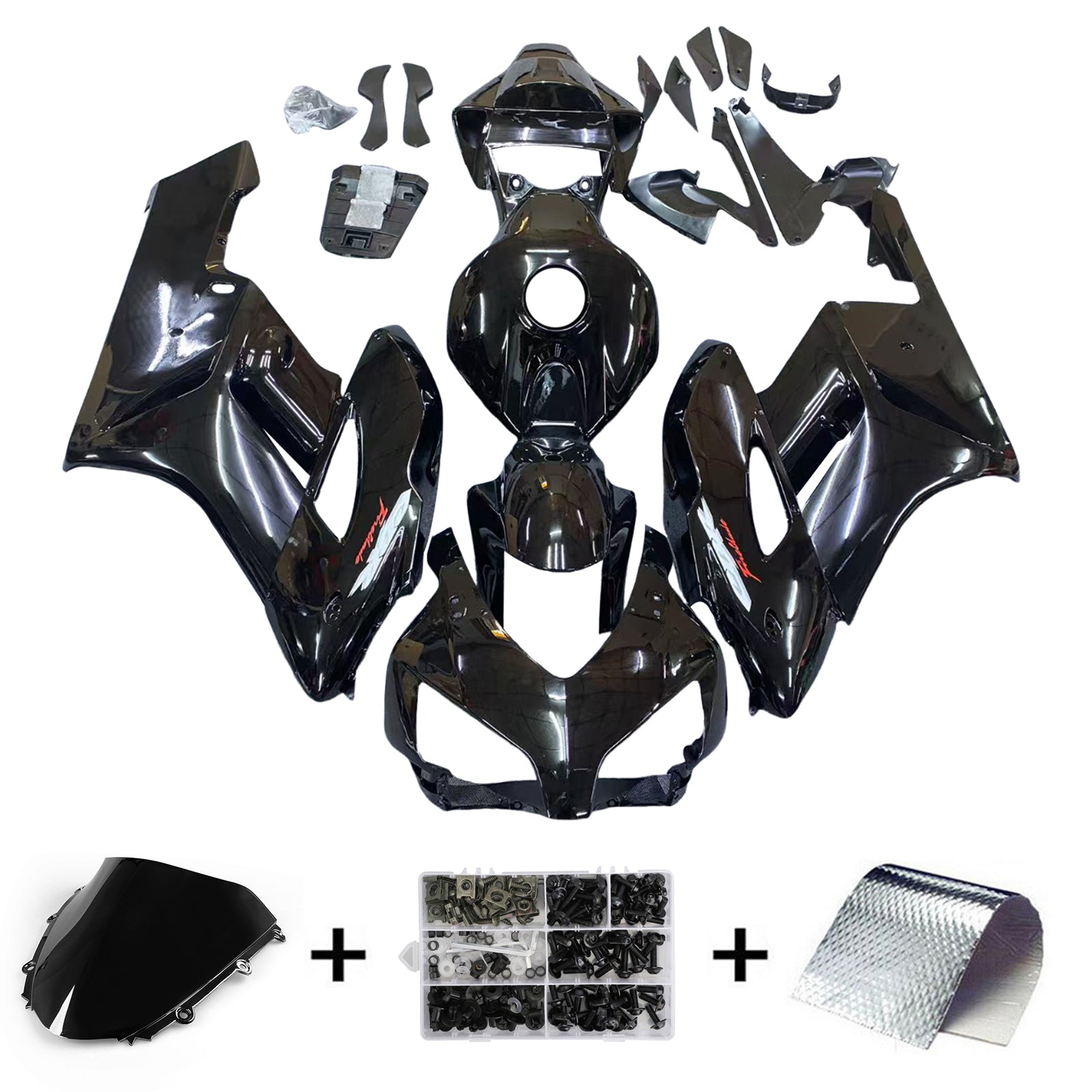 Amotopart 2004-2005 Honda CBR1000RR Black Fairing Kit