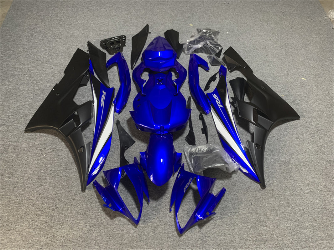 Amotopart Yamaha YZF 600 R6 2006-2007 Kit de carenado azul y negro