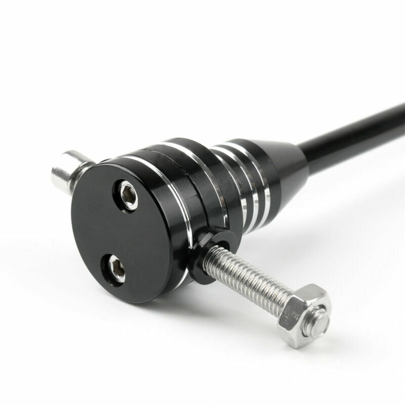 Custom Motorcycle Side Flag Mount Pole TZ AU5 Rear Flag USA Black