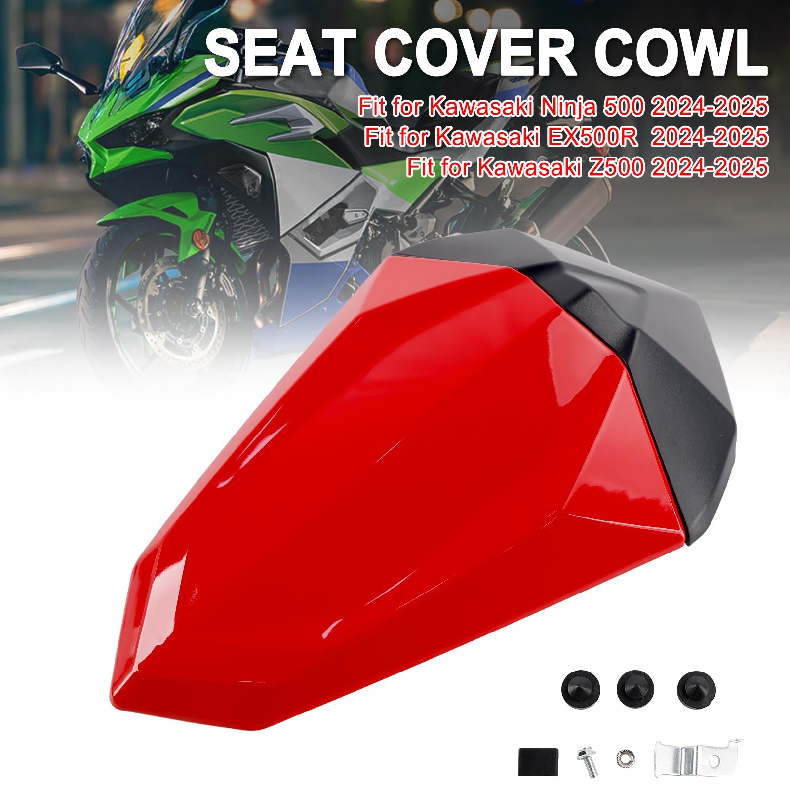24-25 Kawasaki Ninja 500 EX500R Z500 Tail Rear Seat Fairing Cowl