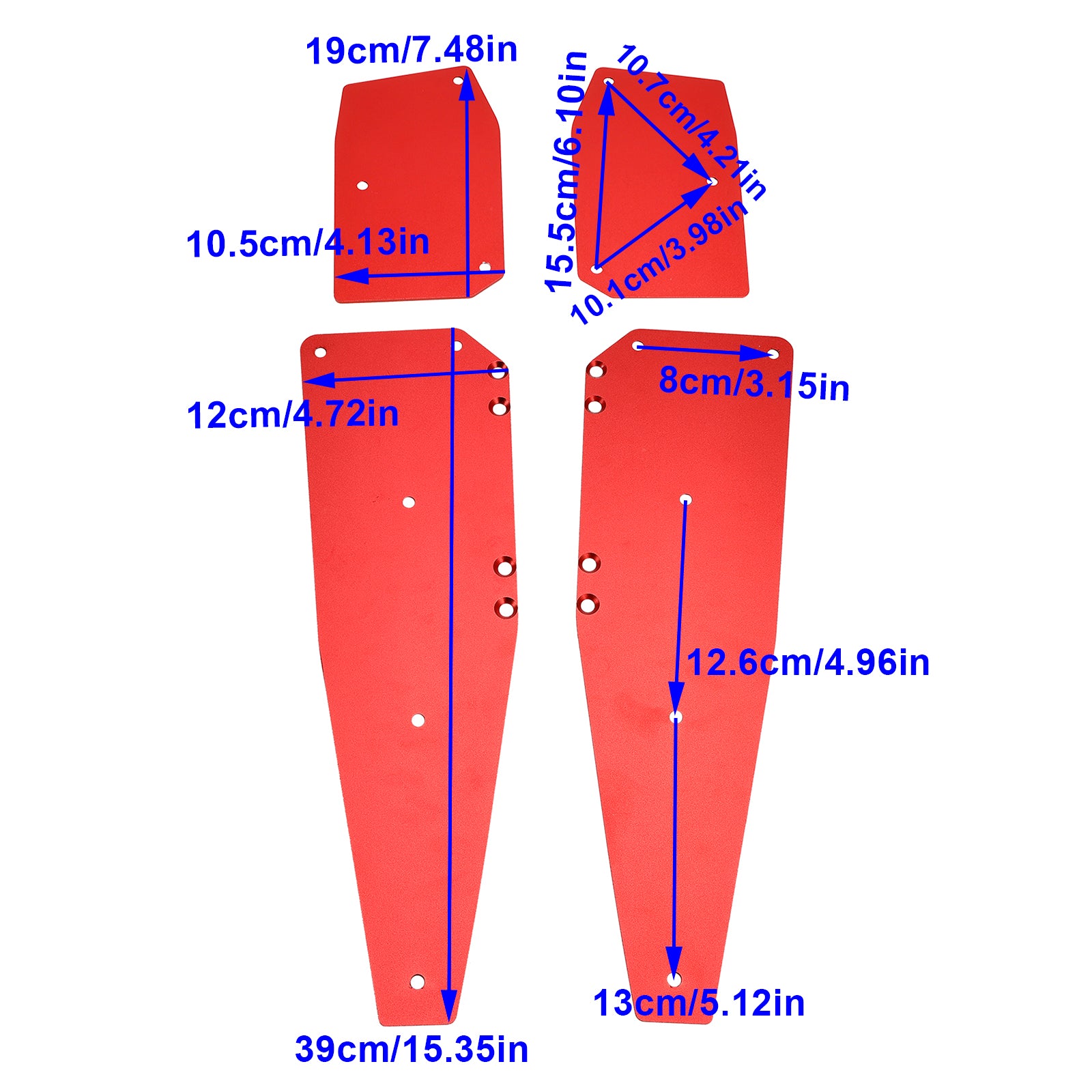 22-23 Aprilia SR GT200 SR GT125 Red Footboard Foot Rest Pad Peg Pedal Plate