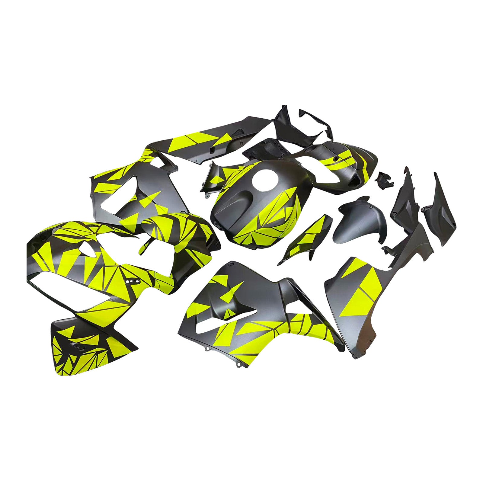 Amotopart 2005-2006 Honda CBR600RR Green Black Fairing Kit